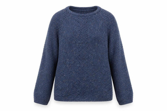 FatFace Women's Blue Wool Blend Pullover Jumper Size 8