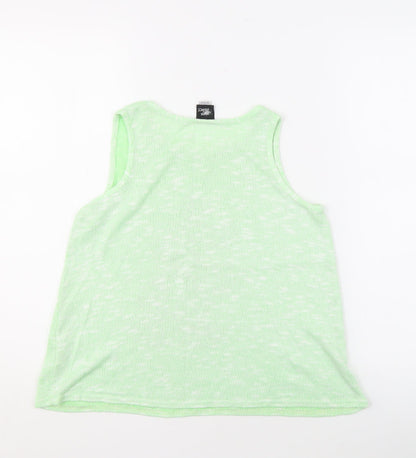 Back view of Disney girls’ green tank top - 11-12 years, cartoon graphic