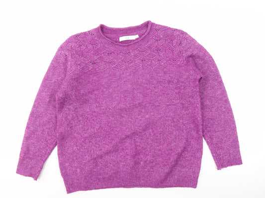 ISLE Women's Purple Pullover Jumper - Size L