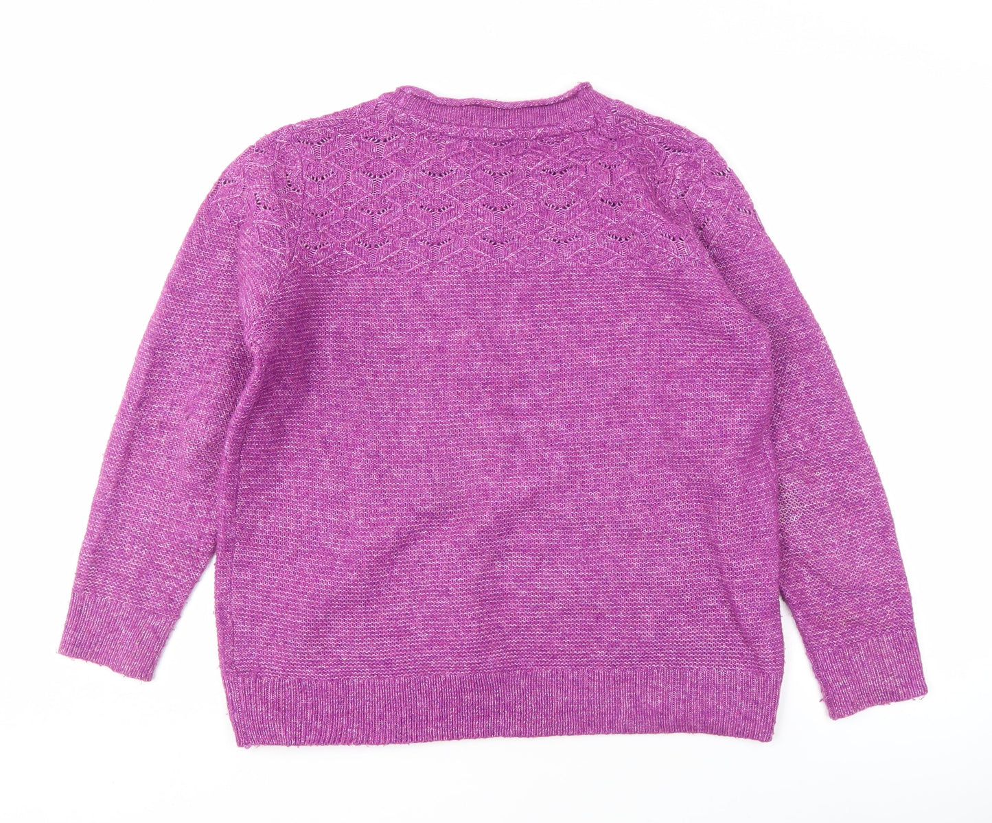 ISLE Women's Purple Pullover Jumper - Size L