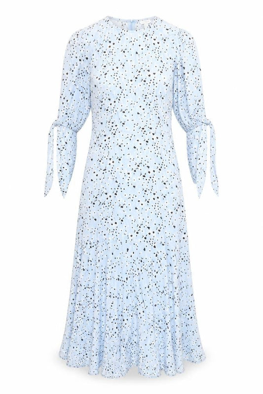 Monsoon Women's Blue Animal Print Dress Size S