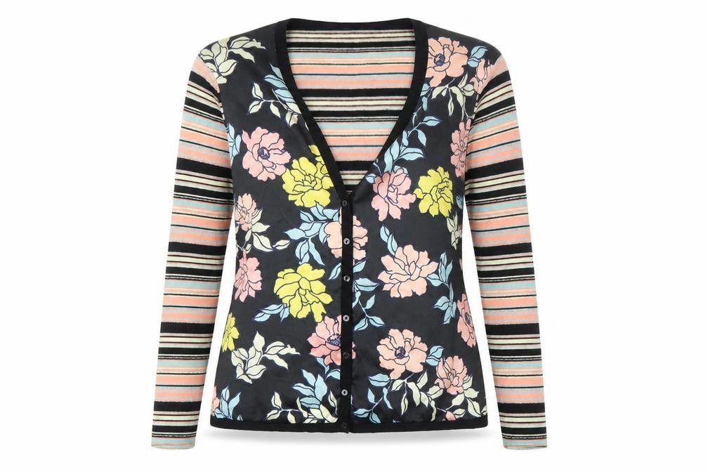 Whistles Women's Multicoloured V-Neck Blouse Size 4