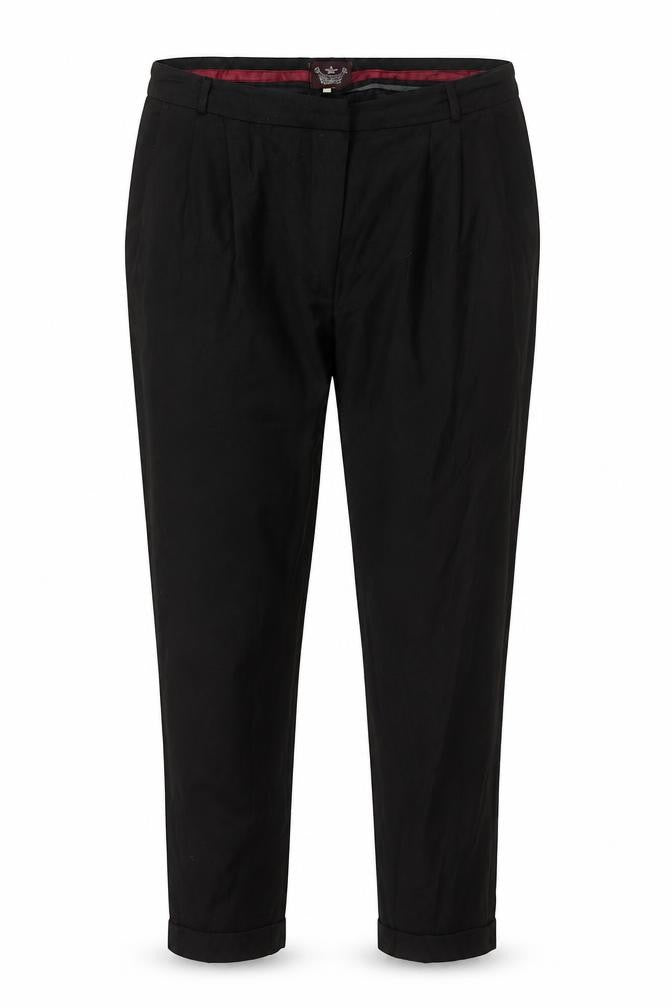 River Island Women's Black Pleated Trousers - Size 12