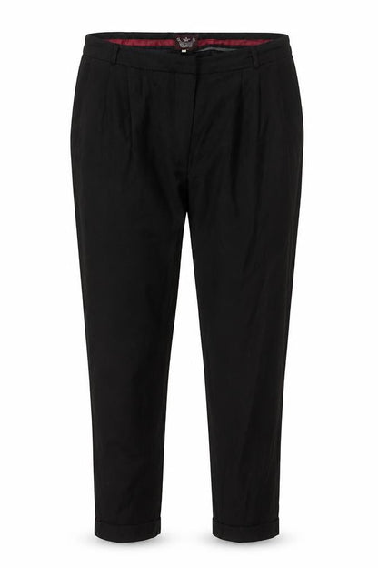 River Island Women's Black Pleated Trousers - Size 12
