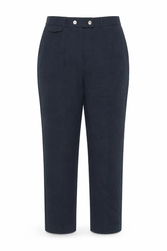 Next Women's Green Trousers Size 12 with Button Closure
