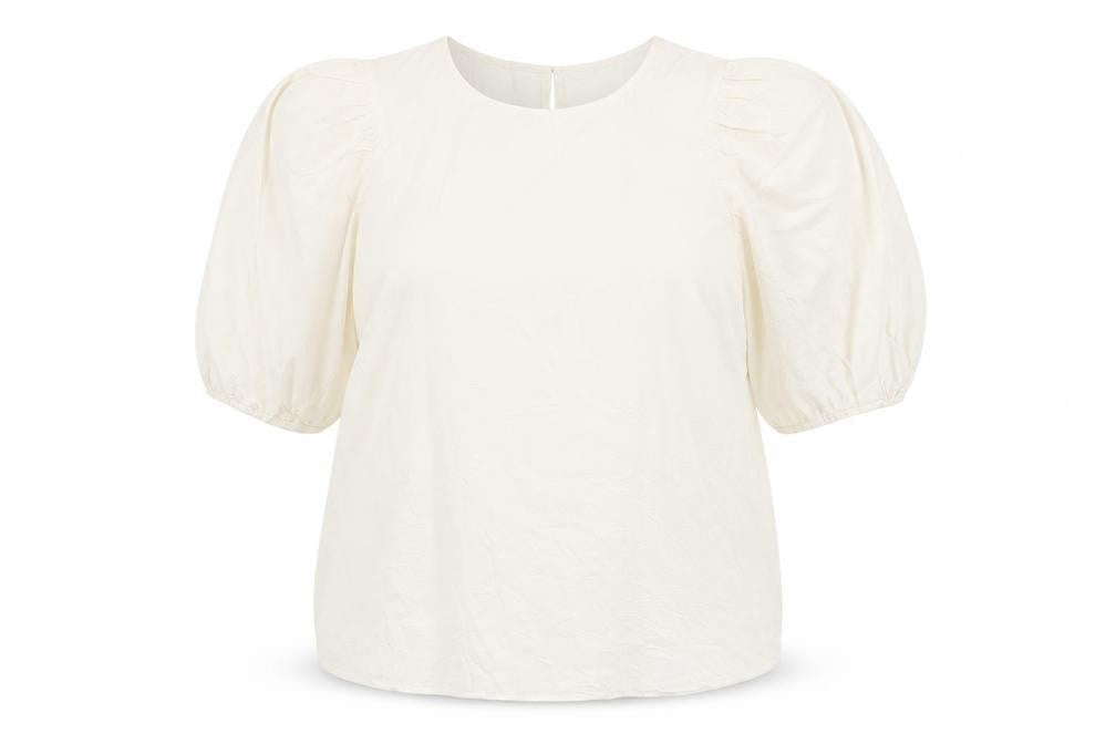 Next Women's Ivory Puff Sleeve Top Size 20