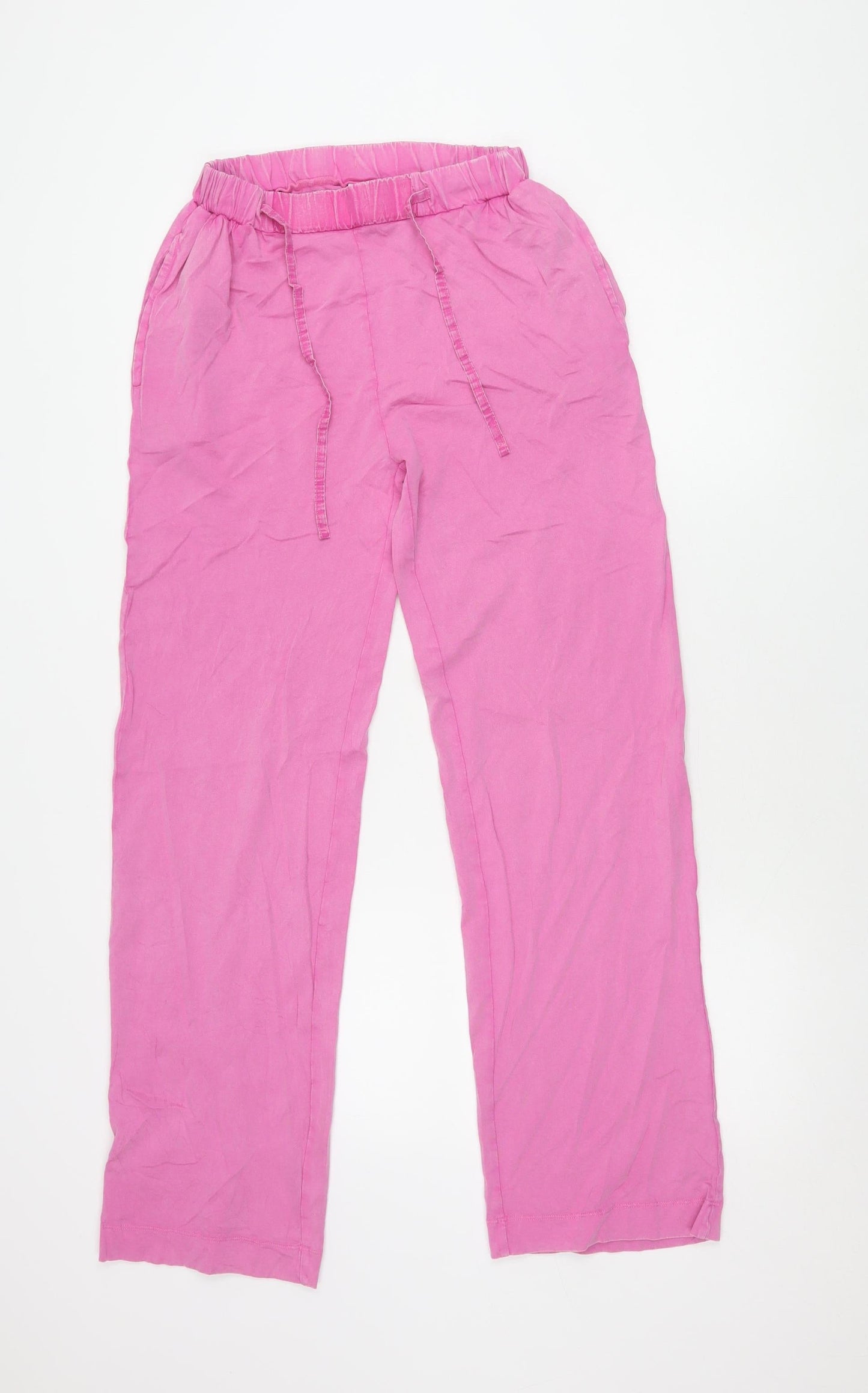 Next Women's Pink XS Cotton Trousers, Casual Style
