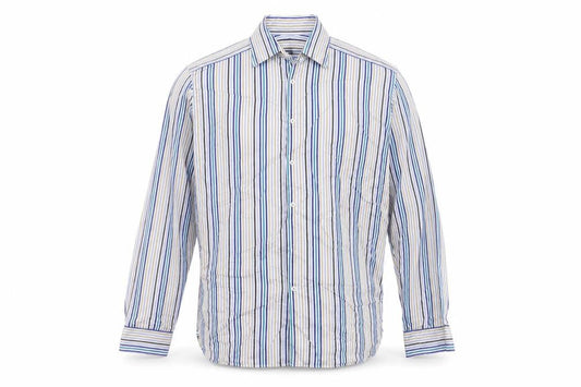 Marks & Spencer Men's Multicoloured Striped Shirt