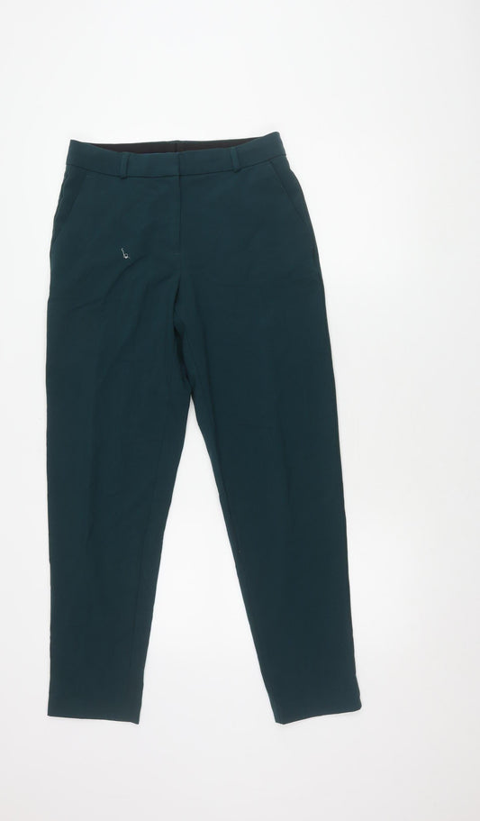 Marks and Spencer Women's Green Tapered Trousers Size 8
