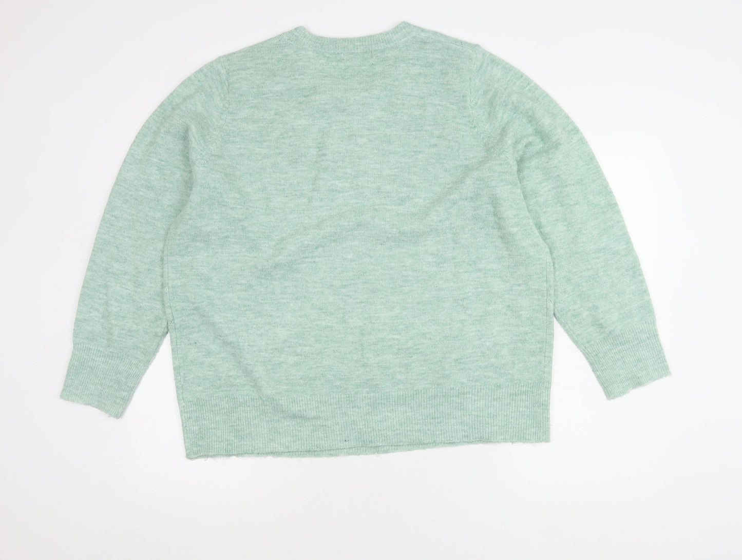 Bonmarché Women's Green Pullover, Size 20, Beaded Accents
