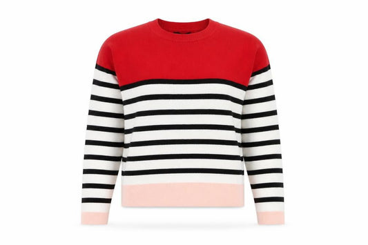 New Look Women's Multicoloured Striped Jumper, Size S