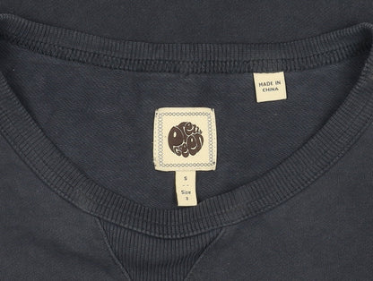 Pretty Green Men's Blue Pullover Sweatshirt S Logo Button