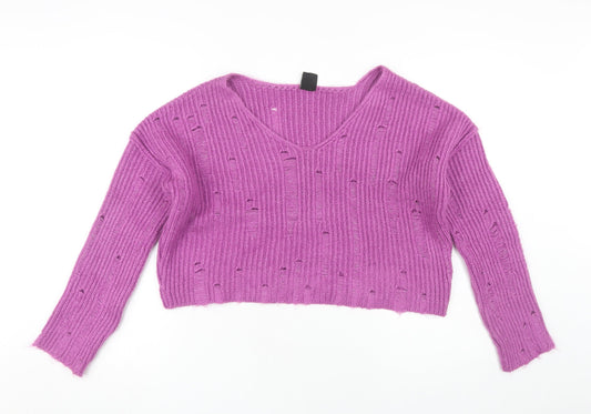 Urban Outfitters Women’s Purple Distressed Pullover S