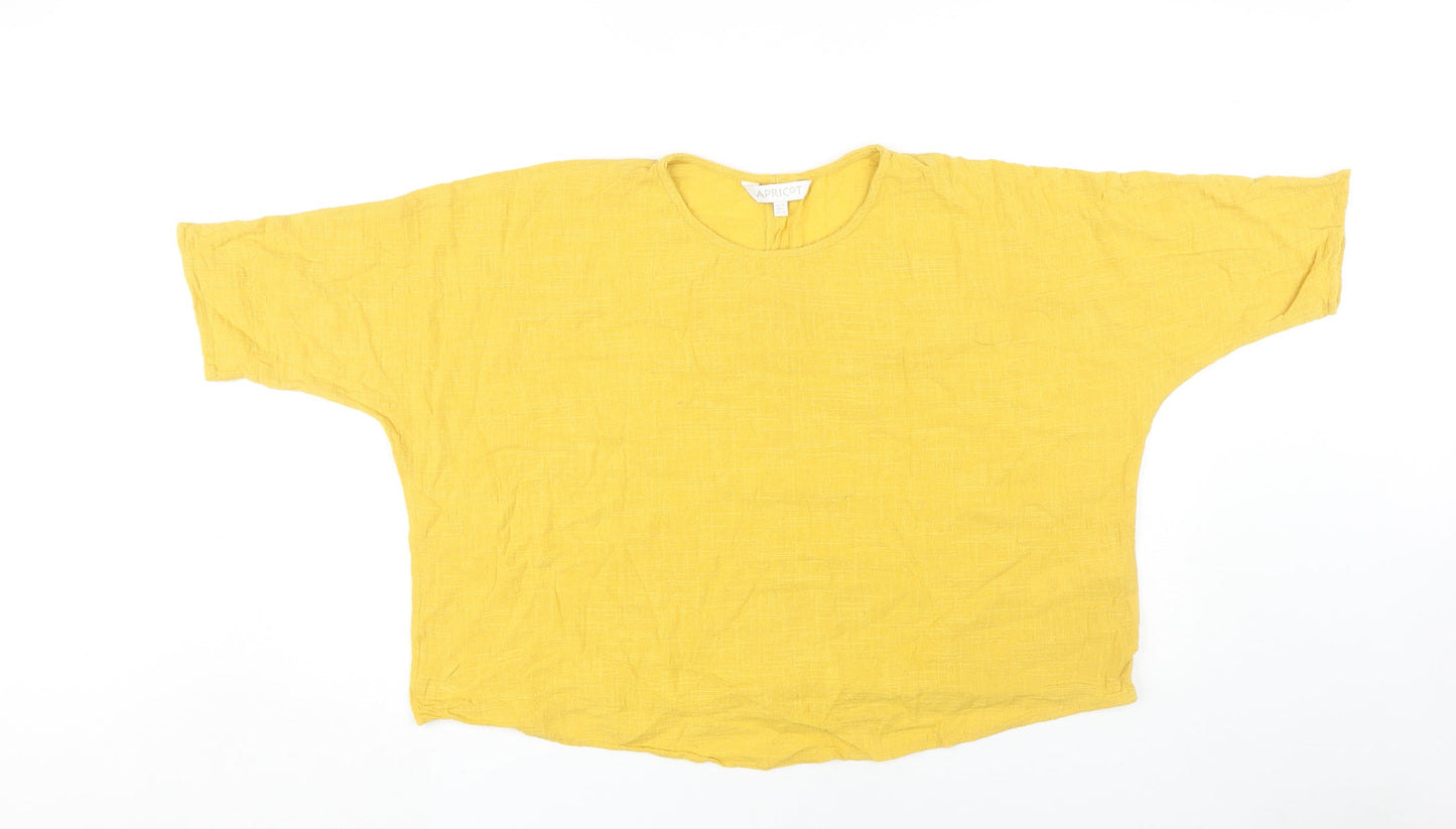Apricot Women's Yellow Basic T-Shirt, Size 14, Casual Style