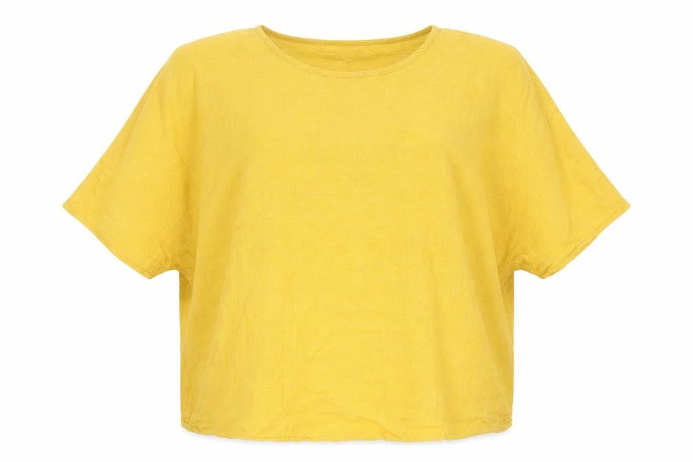 Apricot Women's Yellow Basic T-Shirt, Size 14, Casual Style