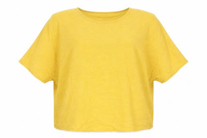 Apricot Women's Yellow Basic T-Shirt, Size 14, Casual Style