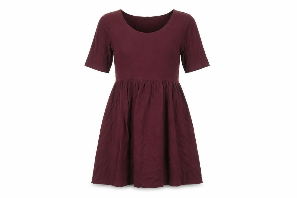 Marks & Spencer Women's Purple Scoop Neck Dress Size 10