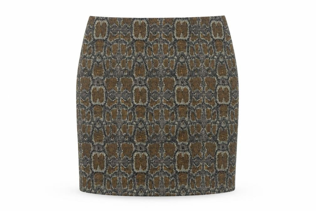 Marks & Spencer Women's Brown Animal Print Pencil Skirt
