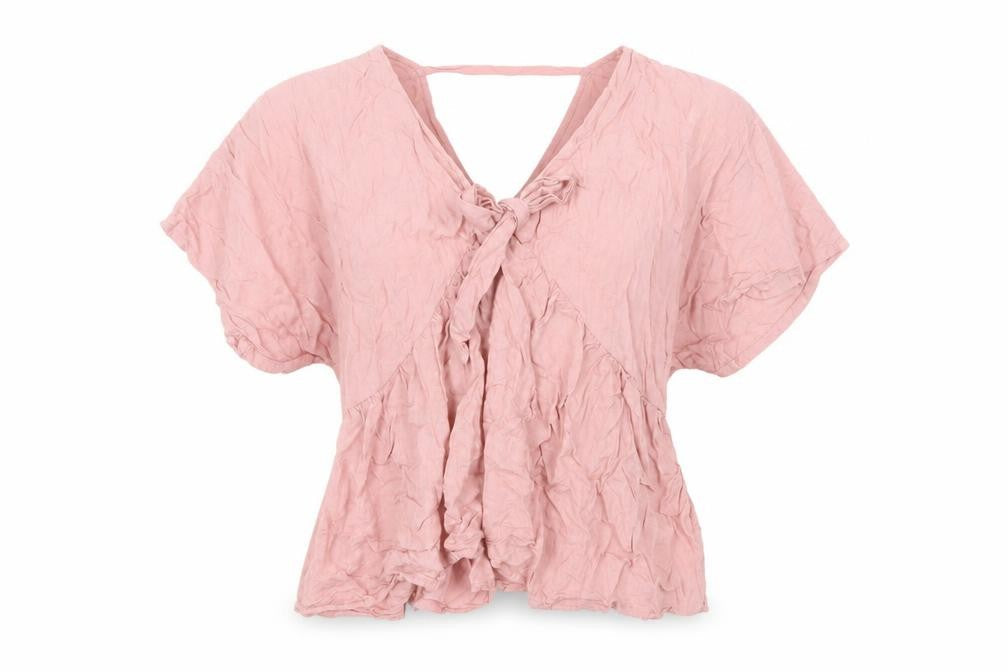 ASOS DESIGN Women Pink Wrap Top Size 10
