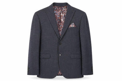 Next Men's Grey Check Blazer, 44 Regular, Formal Jacket