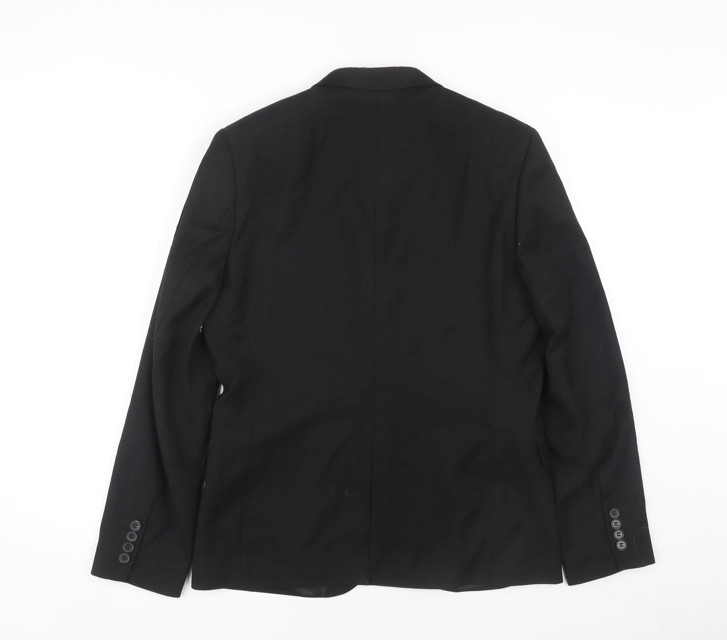 H&M Men's Black Blazer, 38R Single-Breasted, Formal