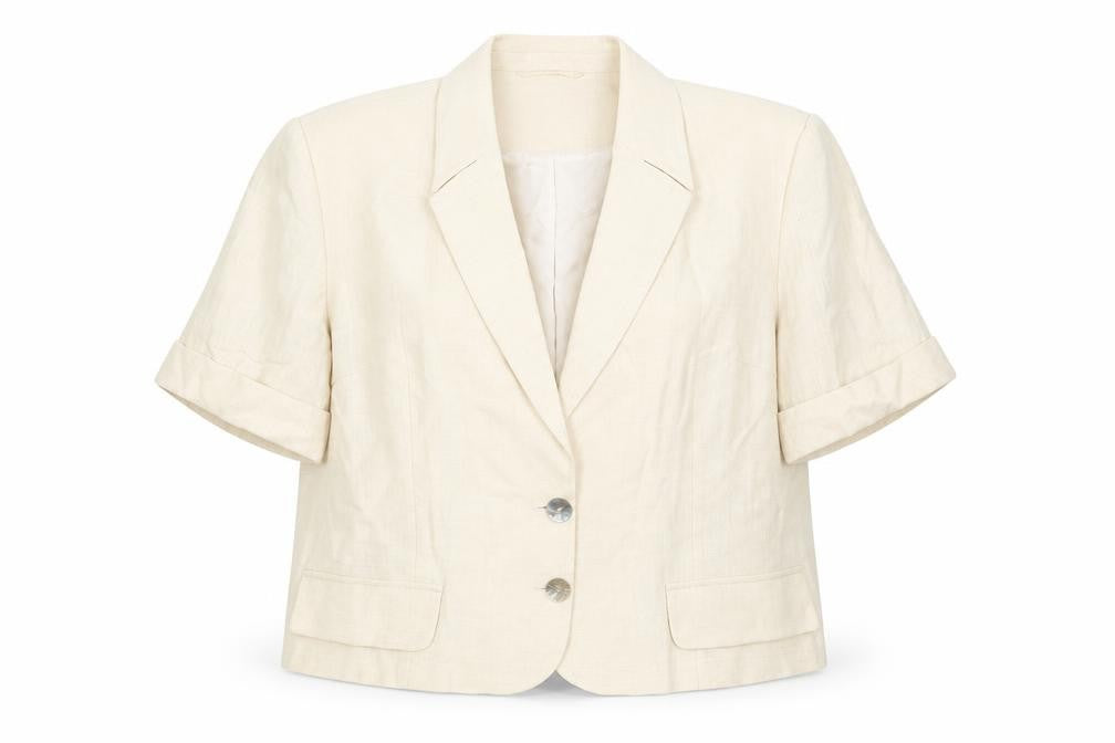 Wish Women's Ivory Blazer Short Sleeve Size 18