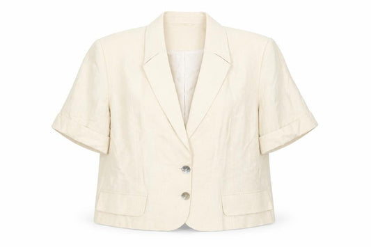 Wish Women's Ivory Blazer Short Sleeve Size 18