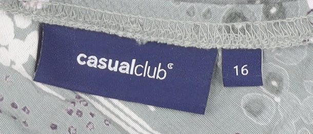 Casual Club Women's Multicoloured Floral Skirt Size 16