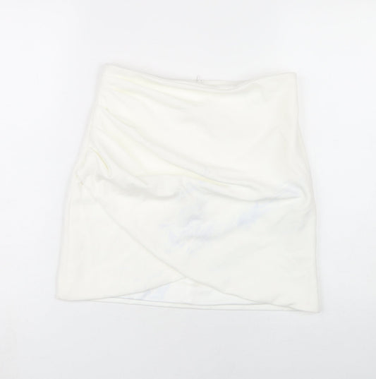 Zara Women's Ivory Pencil Skirt M