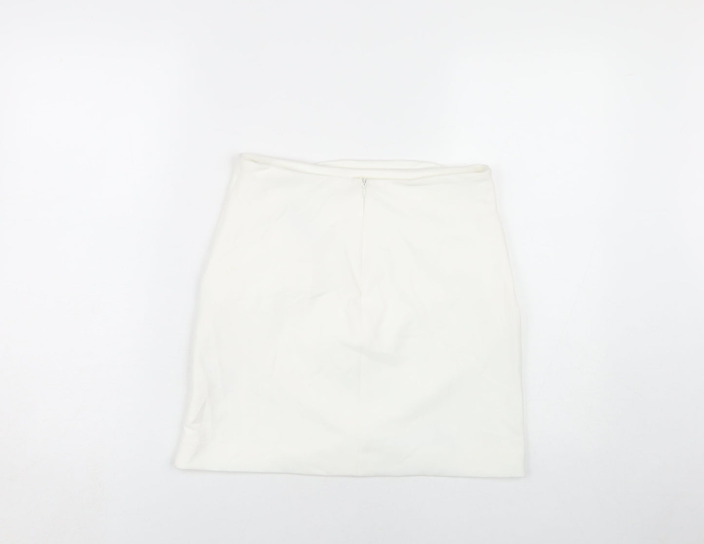 Zara Women's Ivory Pencil Skirt M