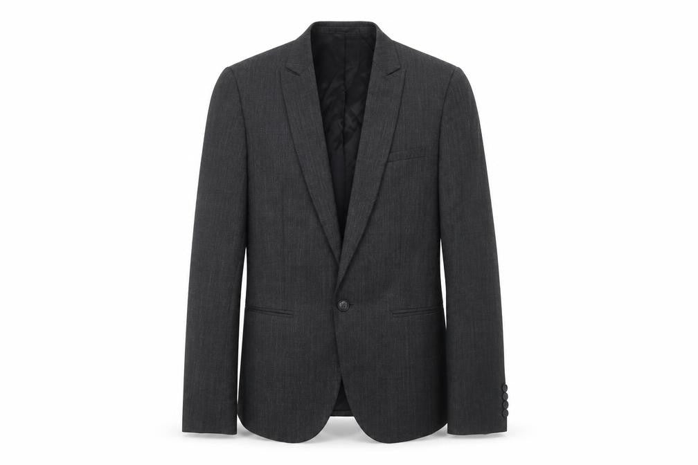 ASOS Men's Grey Single-Breasted Blazer - 36