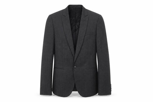 ASOS Men's Grey Single-Breasted Blazer - 36