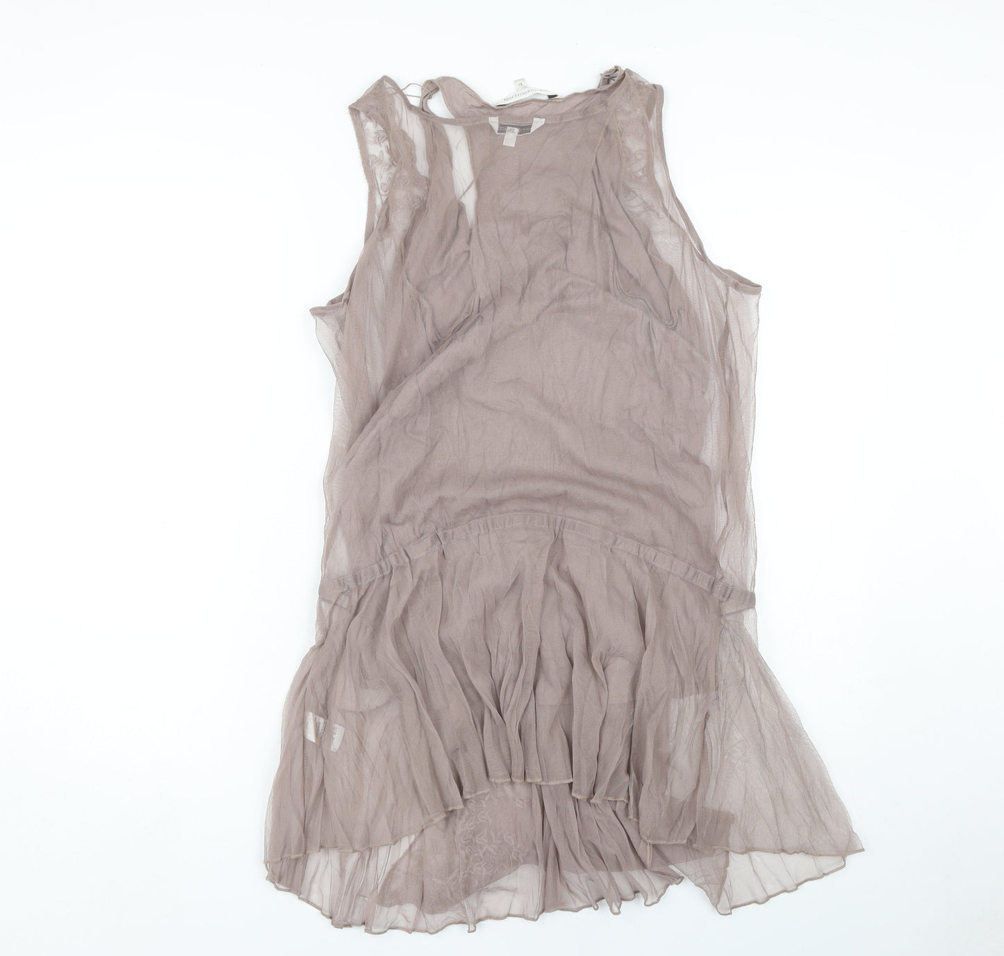 Marks and Spencer Women's Brown Embroidered Wrap Tank