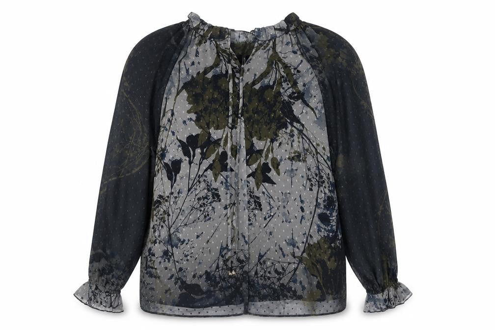 Next Women's Multicoloured Floral Blouse Size 8