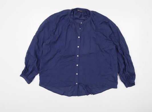 Marks and Spencer Women's Blue Blouse Size 12
