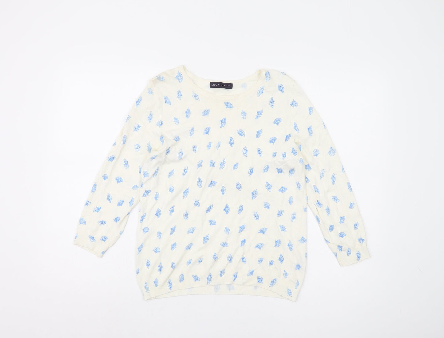 Marks and Spencer Women's Ivory Jumper UK 14