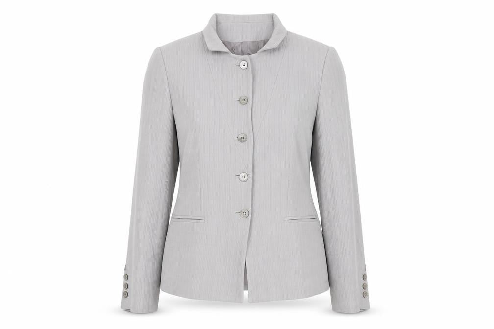 Zeddra Women's Grey Blazer Size 16 Single-Breasted