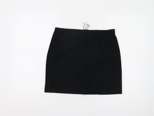 Stradivarius Women's Black Pencil Skirt, Size 12