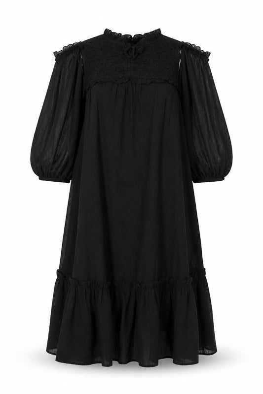 River Island Women's Black Cotton Dress, Size S