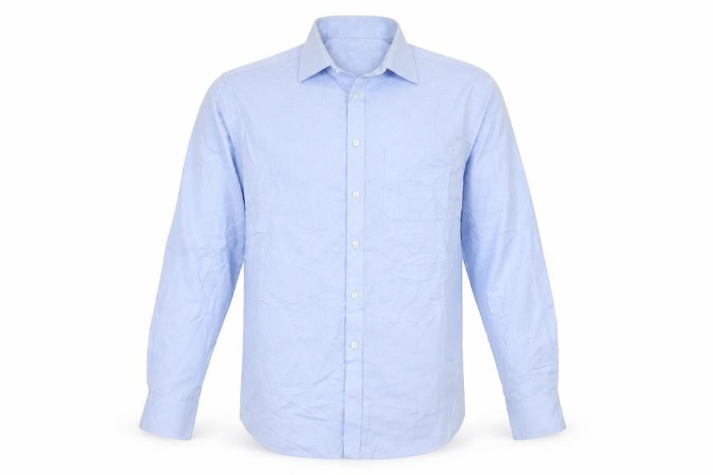 Marks & Spencer Men's Blue Regular Fit Shirt 15.5