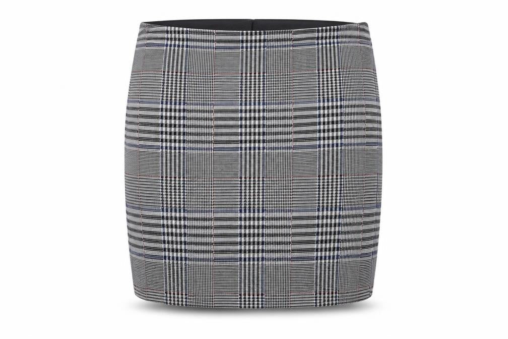 Marks & Spencer Women's Grey Check Pencil Skirt Size 14