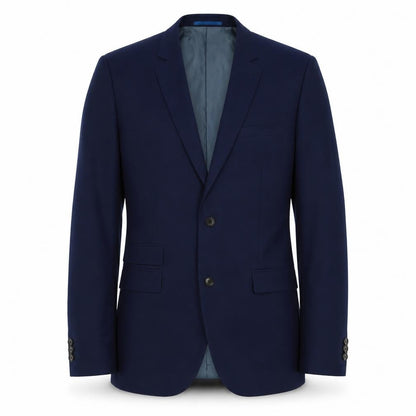 Next Men's Blue Suit Jacket 40L Single-Breasted Formal