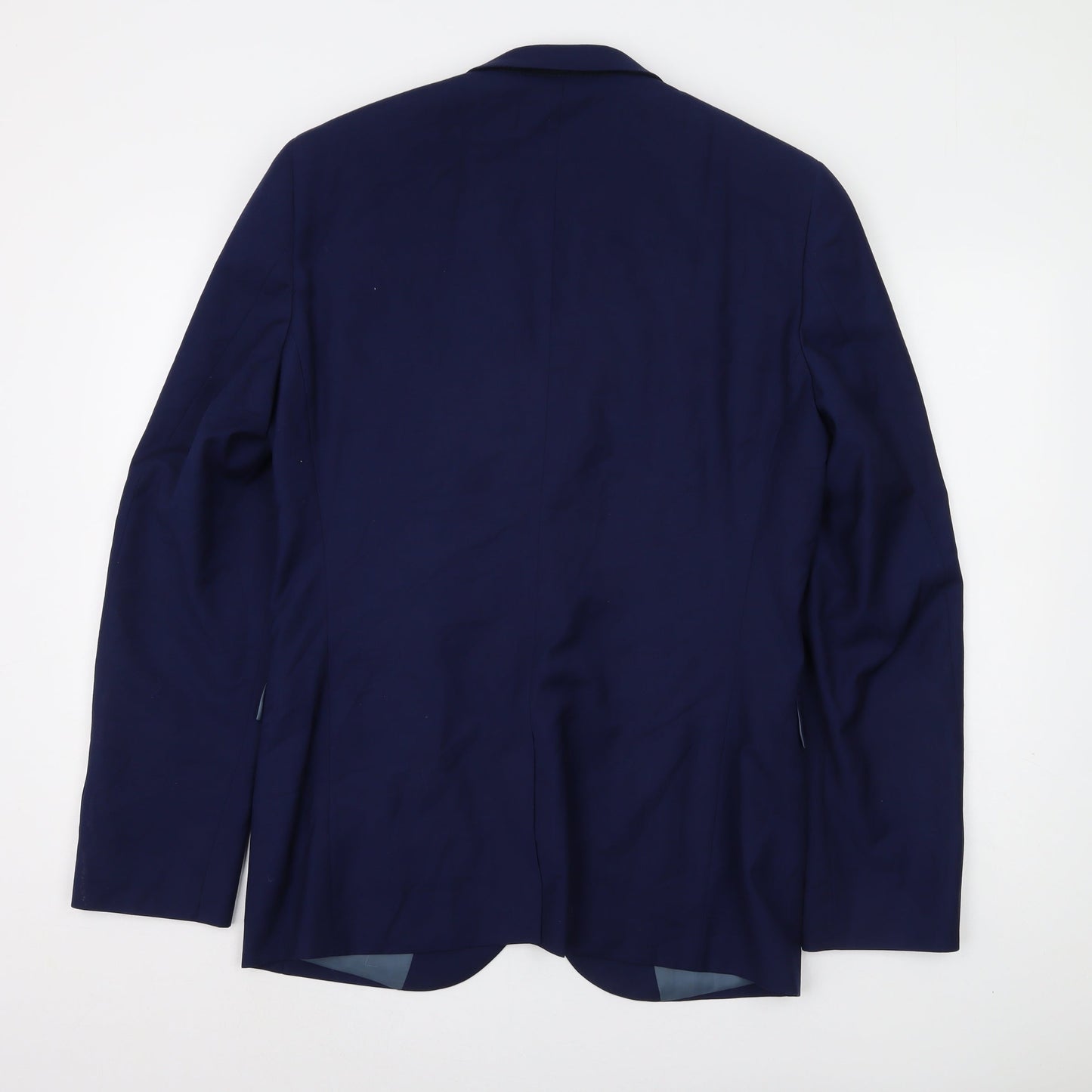 Next Men's Blue Suit Jacket 40L Single-Breasted Formal