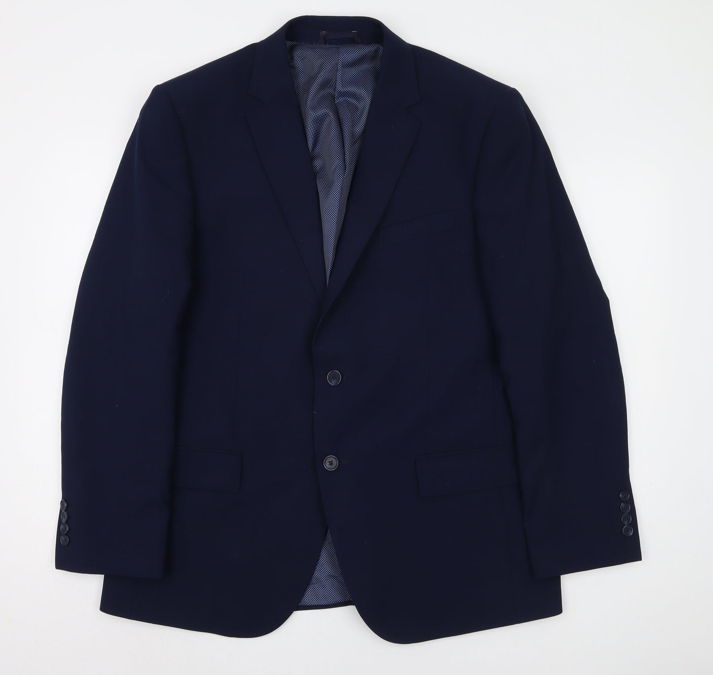 Marks and Spencer Men's Blue Blazer 42R Wool Blend