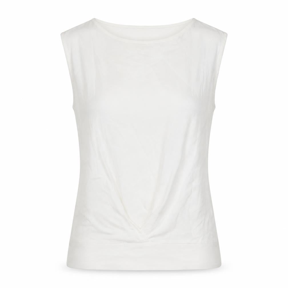 Next Women's White Viscose Tank Top Size 8