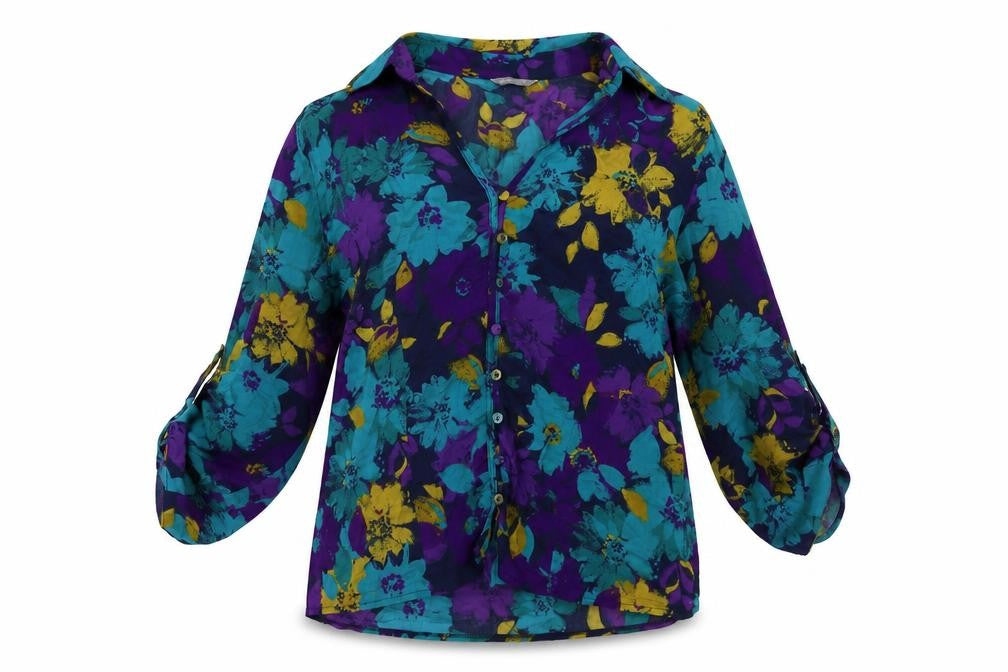 Per Una Womens Multicoloured Floral Blouse Size 12