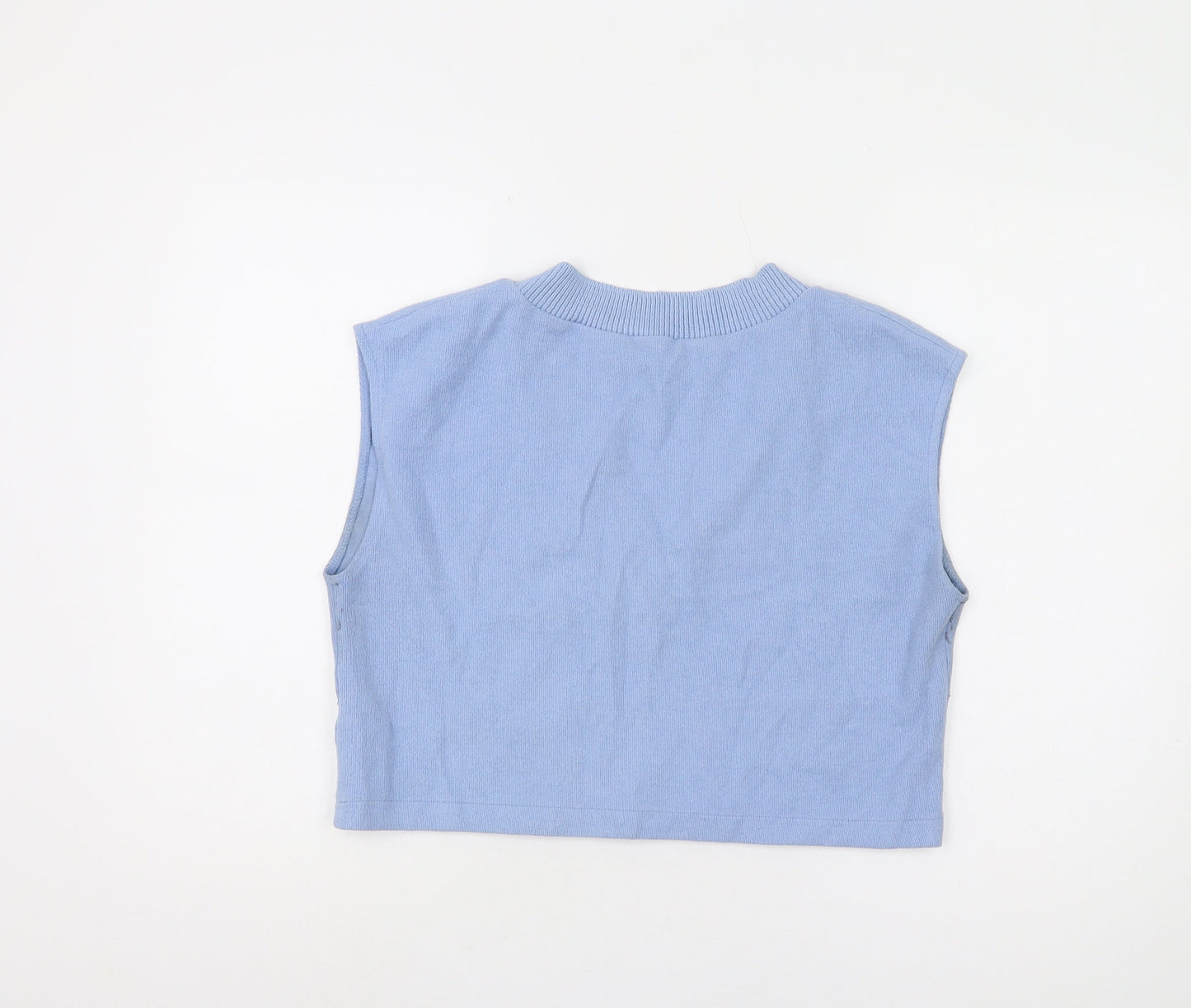 Zara Women's Blue Sleeveless Vest, Size S