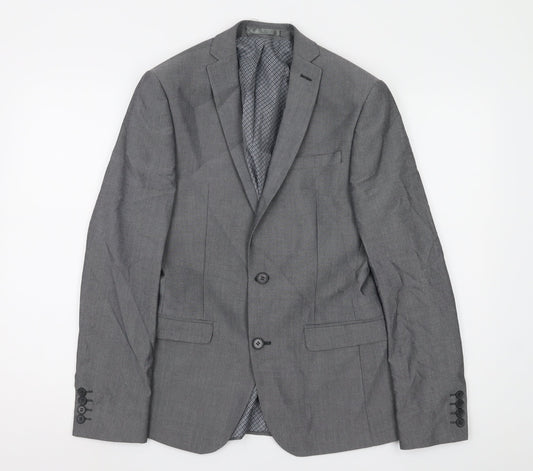 Limehaus Men's Grey Blazer 36 Regular Formal Jacket