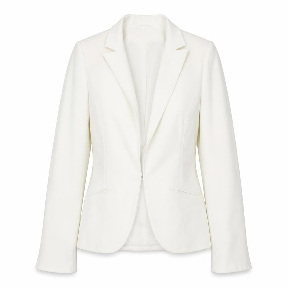 Topshop Women's White Blazer - Size 8 - Elegant Workwear