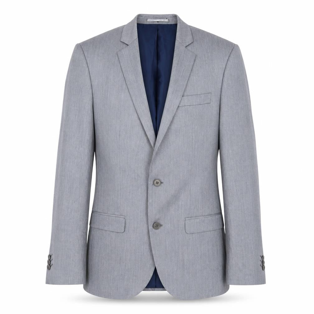 River Island Men's Grey Blazer, Size 38, Regular Fit